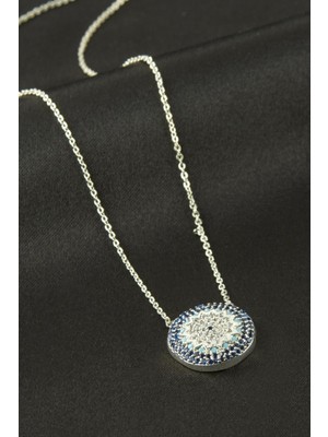 İlkyaz Fashion Yıldız Nazar Zirkon Taşlı Kolye