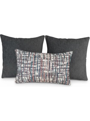 Elanora Home Dekoratif Kırlent Kılıfı,yüksek Kaliteli Dokuma Kumaş,leke Tutmaz,3’lü Set