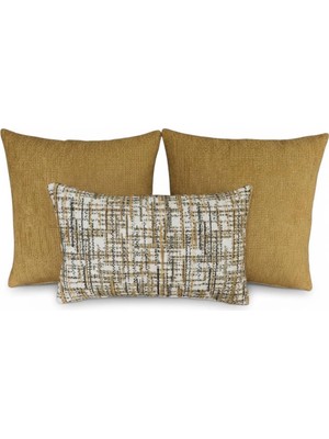 Elanora Home Dekoratif Kırlent Kılıfı,yüksek Kaliteli Dokuma Kumaş,leke Tutmaz,3’lü Set