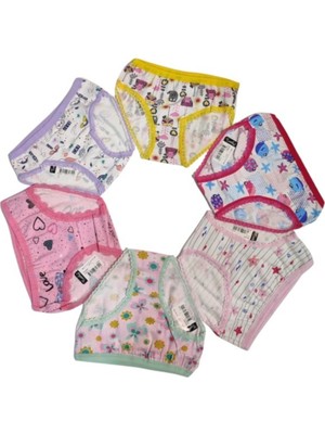Tutku Kız Çocuk 6'lı Bikini-Karışık-2-4 Yaş
