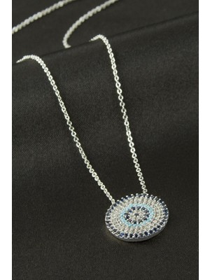 İlkyaz Fashion Nazar Zirkon Taşlı Kolye