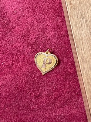 Rupen Kraft 14 Ayar Altın P Harfi Kolye Ucu Altın Kalpli Harf Kolye Ucu Altın Harf