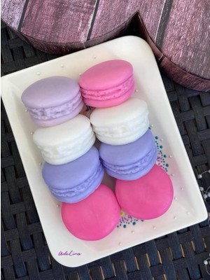 NİLCANDLE Renkli 6'lı Makaron Şeklinde El Yapımı Mum | Pastel Dekoratif Soya Mumu – Hediye ve Oda Dekorr