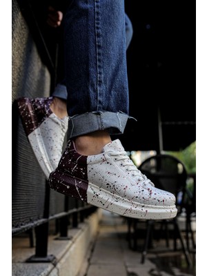 Nil Avm CH254  Cbt Pittura Erkek Ayakkabı 517 Kırmızı / Sıyah / Koyu Mor Splush