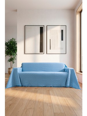 Rell Home Pamuklu Koltuk Örtüsü Saçaklı|çok Amaçlı Örtü|koltuk Şalı|kolları Kapatan|battal Boy