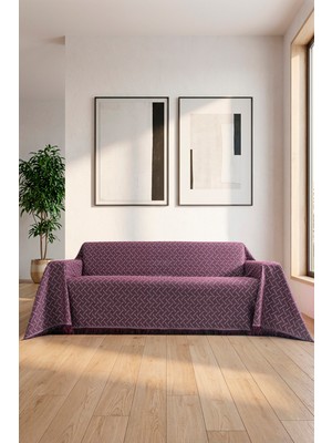 Rell Home Pamuklu Koltuk Örtüsü Saçaklı|çok Amaçlı Örtü|koltuk Şalı|kolları Kapatan|battal Boy