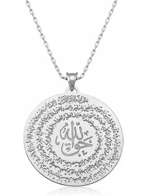 Inure Jewelry Gümüş El Hakkanî Mührü Bayan Kolye