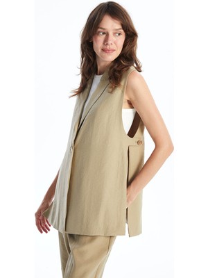 Lc Waikiki Yeni Sezon Ceket Yaka Kadın Klasik Yelek