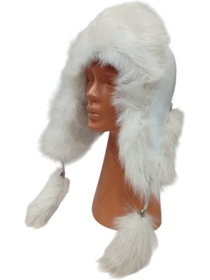 Zemheriden Hakiki Deri Kürklü Premium Ushanka