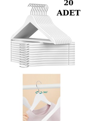 Manken İstanbul 20 Adet  Ahşap Ceket Askısı Gömlek Askısı Tişört Askısı Ahşap Askı Elbise Askısı