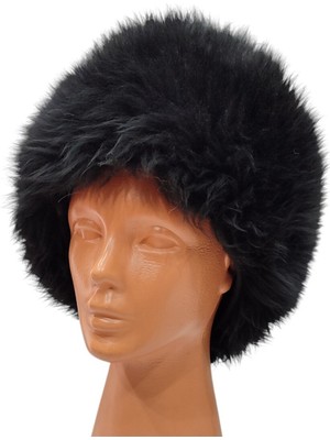 Zemheriden Kürklü Kadın-Erkek Deri Şapka Börk
