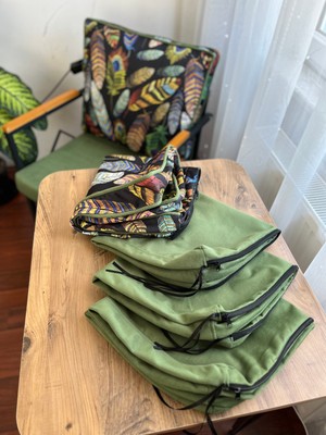 Balkon Bahçe Mobilyası Minder Kılıf Takımı 55*60 Ölçülerinde 4 Alt Oturum 4 Sırt