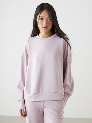 Lc Waikiki Yeni Sezon Bisiklet Yaka Oversize Kadın Sweatshirt