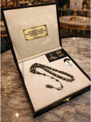 Altınsoy Tesbih 14 Şubat Sevgileler Gününe Öze Altın Varaklı Kişiye Özel Kutulu