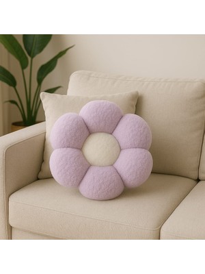 Chizgy Peluş Top Yastık Welsoft Dekoratif Kırlent Yumuşak Yuvarlak Minder Ev Dekoru Şık Tasarım