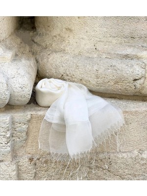 Armanda Ipekli Çift Kat Tüllü Şal