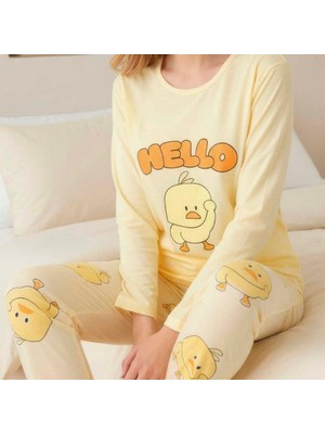 Enisa Hello Civciv Pamuklu Pijama Takımı