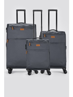 Fossil Unisex Ekstra Hafif Kumaş 3'lü Valiz Seti