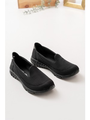 buğrahayalin Kadın Düz Spor Babet | Hafif ve Nefes Alabilen Tekstil | Kısa Topuklu Günlük Rahat Ayakkabı