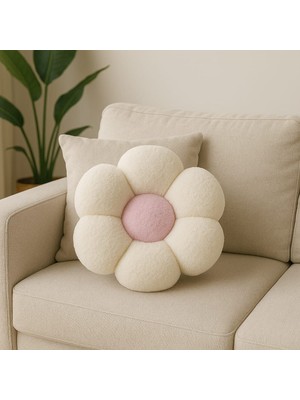 Chizgy Peluş Top Yastık Welsoft Dekoratif Kırlent Yumuşak Yuvarlak Minder Ev Dekoru Şık Tasarım