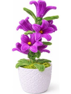 Akın Hediyelik Dekoratif Şönil Yapay Çiçek – Mor Tonlu Zarafet