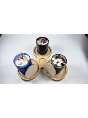 Mitos Space 3'lü Borsiklat Bardak Mum