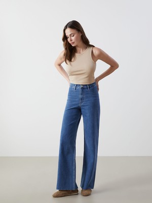 Lc Waikiki Yeni Sezon Wideleg Kadın Jean Pantolon