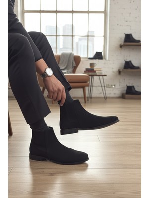 Enoch Hakiki Deri Ince Taban Klasik Chelsea Erkek Bot