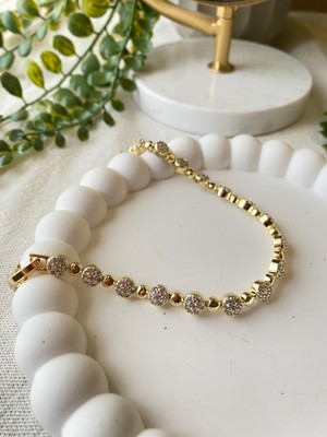 Jewelry 14K Taşlı Point Model Bileklik