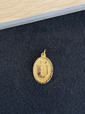 Aida Jewelss 14 Ayar Altın Harfli Kolye Ucu Klasik Model Ü Harfi Altın Kolye Ucu