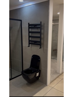 Bando 50X70CM Siyah Havlupan 2 Adet Vanaları Dahil