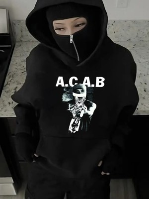 LAYORA Maskeli Polar Hırka – Modern Ninja Tarzı – Kışın Olmazsa Olmazı