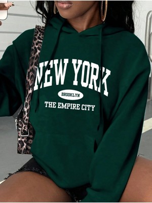 LAYORA Hoodie – Yazı Baskılı Kapüşonlu Sweatshirt