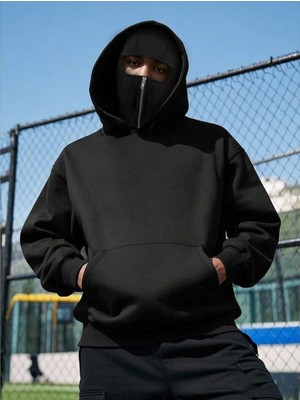 LAYORA Erkekler Için Çift Katmanlı Kapüşonlu Fermuarlı Sweatshirt,