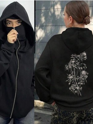 LAYORA Maskeli Polar Hırka – Modern Ninja Tarzı – Kışın Olmazsa Olmazı