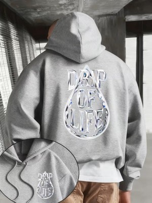 LAYORA Erkek Kapüşonlu Sweatshirt Tüm Sezon Rahat Kesim, Kışlık Kapüşonlu