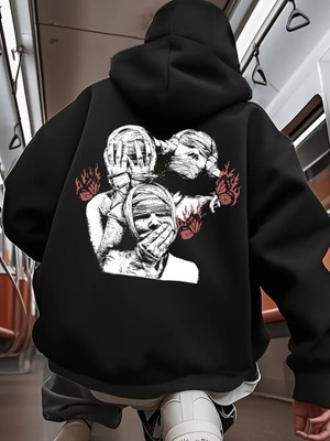 LAYORA Sokak Giyimi Için Bol Kesim Fermuarlı Kazak