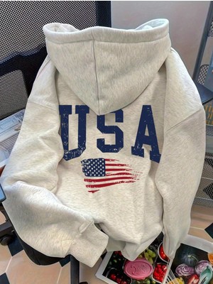 LAYORA Yazı Baskılı Hoodie – Rahat ve Trend Model