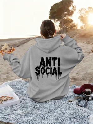 LAYORA Tek Parça Y2K Tarzı Kadın Sonbahar Uzun Kollu Kapüşonlu Sweatshirt