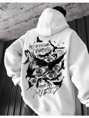 LAYORA Poland Desenli Premium Kapüşonlu Sweatshirt