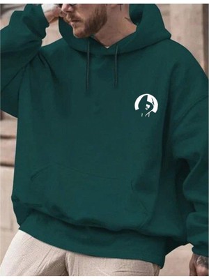 LAYORA Poland Desenli Premium Kapüşonlu Sweatshirt
