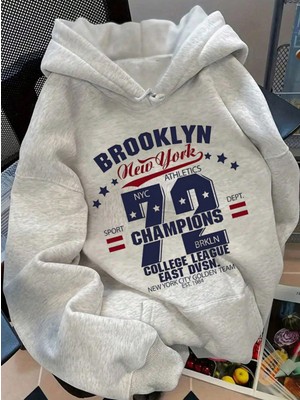 LAYORA Yazı Baskılı Hoodie – Rahat ve Trend Model