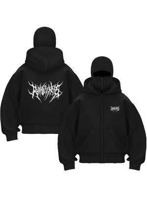 LAYORA Sokak Giyimi Için Bol Kesim Fermuarlı Kazak