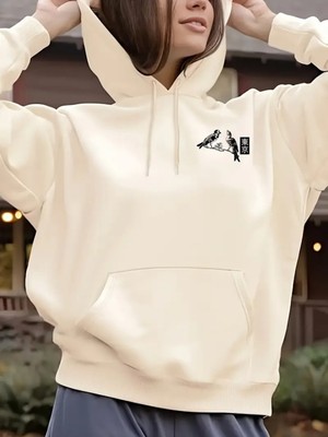 LAYORA 3 Iplik Kapüşonlu Hoodie – Kalın Kumaş, Sıcak Tarz