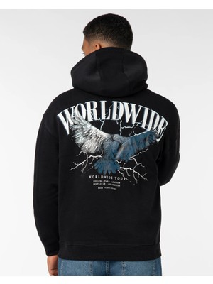 LAYORA Oversize Baskılı Hoodie