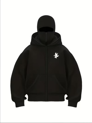 LAYORA Yeni Çift Şapka Y2K Trend Ninja Sıcak Baskı Termal Transfer Teknolojisi