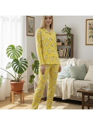 Lila Golden Duck Sarı Pijama Takımı
