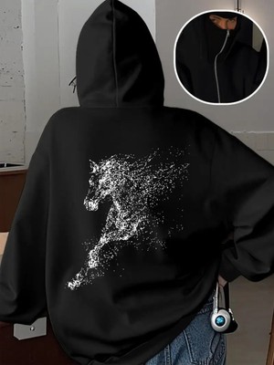 LAYORA Maskeli Ninja Polar Sweatshirt – Termal Rahatlık – Modern Görünüm