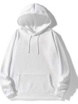 LAYORA Yeni Stil Kapüşonlu Sweatshirt, Ilkbahar, Sonbahar ve Kış Için, Düz Renkler