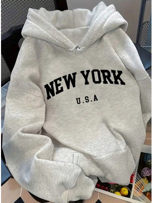 LAYORA Yazı Baskılı Hoodie – Rahat ve Trend Model
